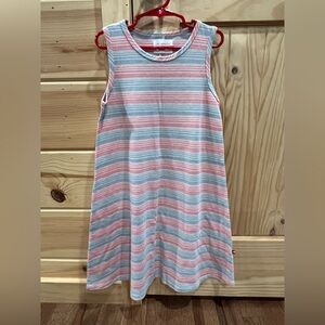 EUC Sol Angeles Sleeveless Striped Dress Girls Size 10